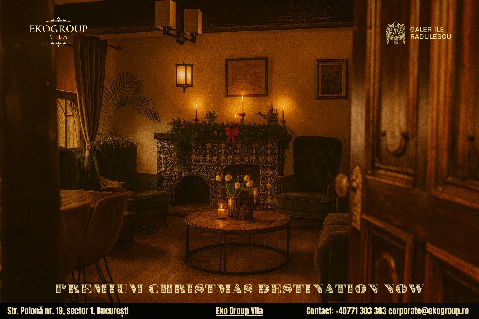 Destinații de Crăciun în București: O călătorie în eleganța Crăciunului anilor ’30 la Eko Group Vila