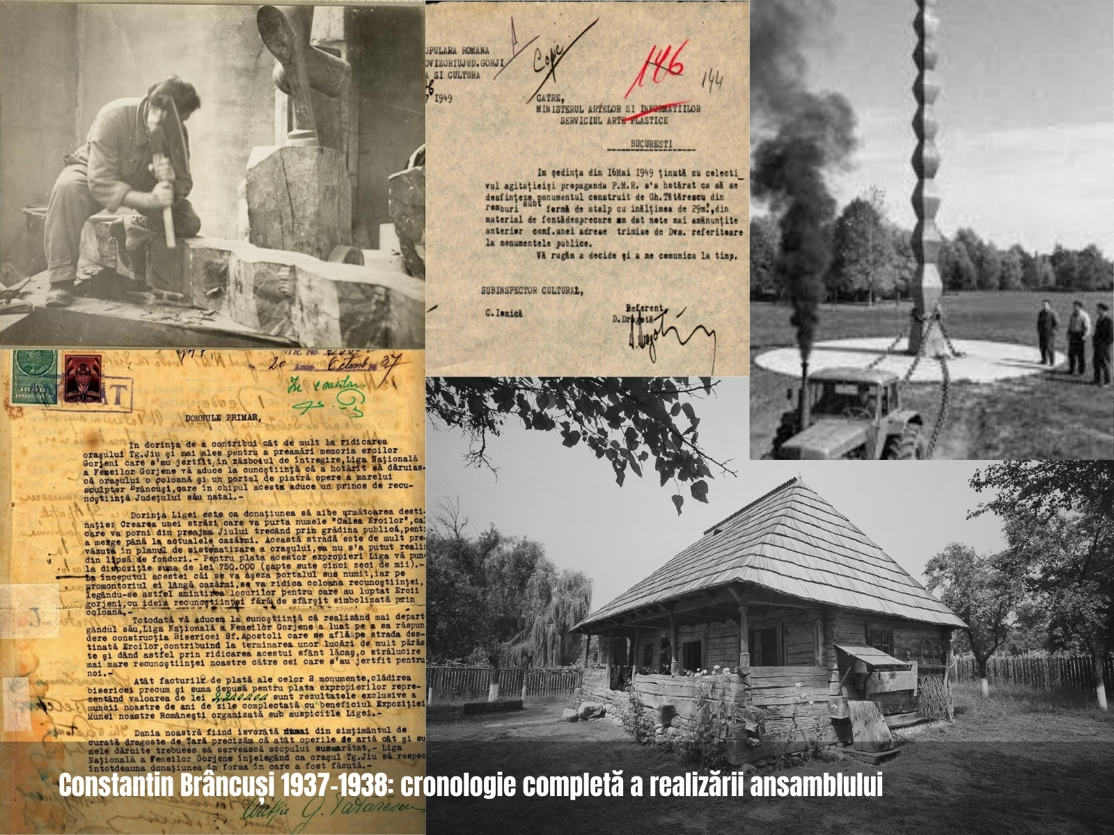 Constantin Brâncuși 1937-1938: cronologie completă a realizării ansamblului